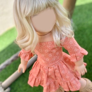 PREORDER Zazou Custom 18 Inch doll Vegan Mohair Wig | 10-11 Head Size "Stretch Cap" | Made to Fit 18’’ American Doll OG Doll Blythe Gotz