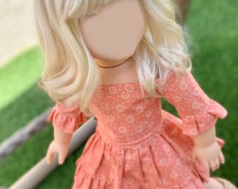 PREORDER Zazou Custom 18 Inch doll Vegan Mohair Wig | 10-11 Head Size &quot;Stretch Cap&quot; | Made to Fit 18’’ American Doll OG Doll Blythe Gotz