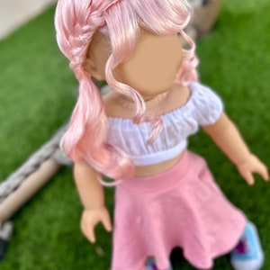 PREORDER American Doll  Custom 18 Inch doll Vegan Mohair Wig | 10-11 Head Size "Stretch Cap" | Made to Fit 18’’ American Doll OG Meadowdolls