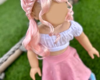 PREORDER American Doll  Custom 18 Inch doll Vegan Mohair Wig | 10-11 Head Size "Stretch Cap" | Made to Fit 18’’ American Doll OG Meadowdolls