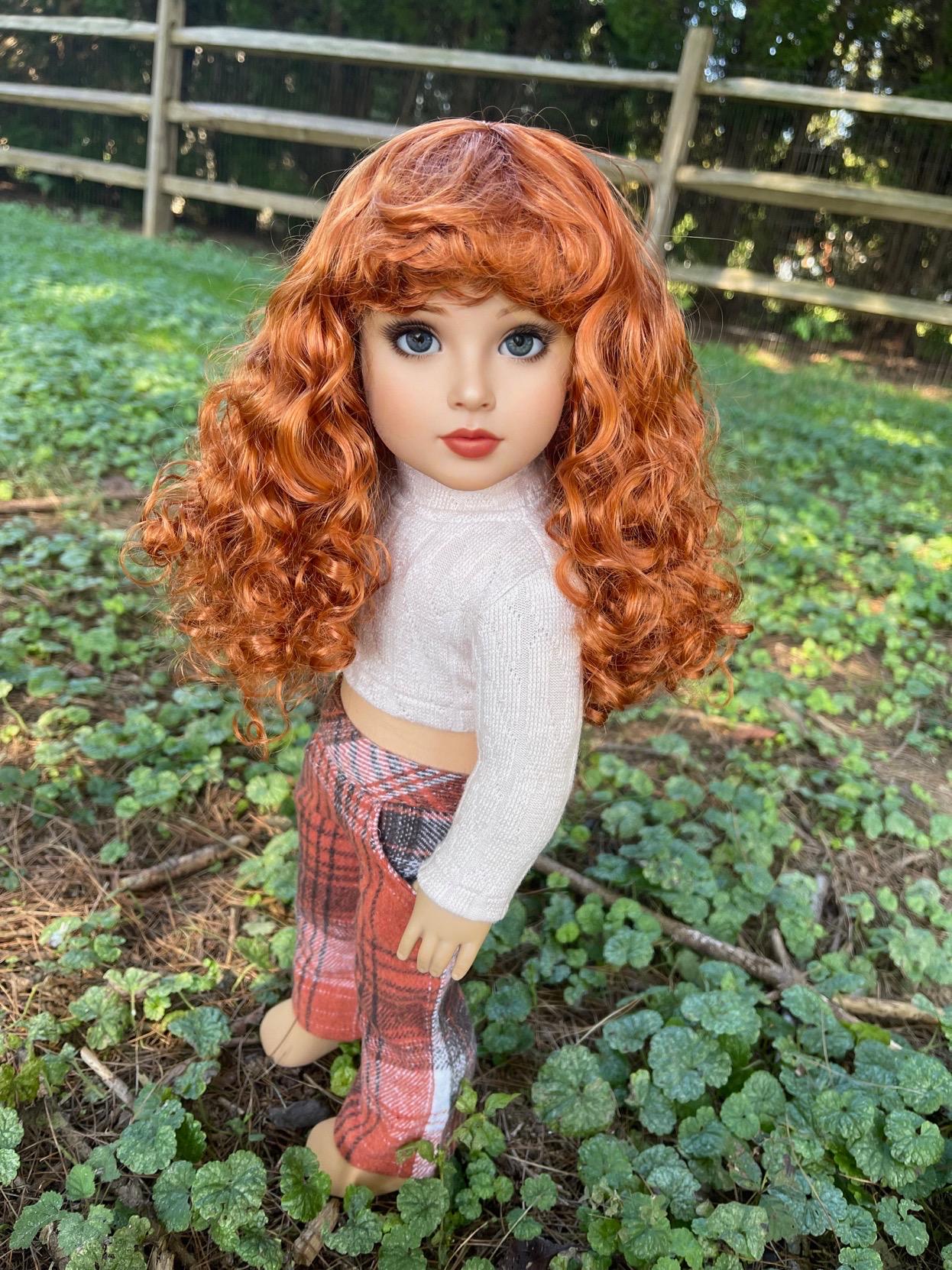 Zazou Dolls 18インチドール用カスタム ヴィーガンモヘアウィッグ 予約