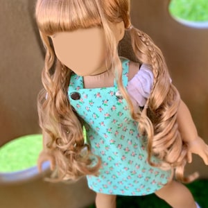 PREORDER Zazou Dolls Custom 18 Inch doll Vegan Mohair Wig | 10-11&quot; Head Size &quot;Stretch Cap&quot; | Made to Fit 18’’ American Doll OG Meadowdolls