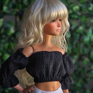 1/6 scale Custom WIG for Fashion Doll head size 3-4&quot; BJD Dollfie pukipuki  Pocket Doll Wig Zazou Dolls