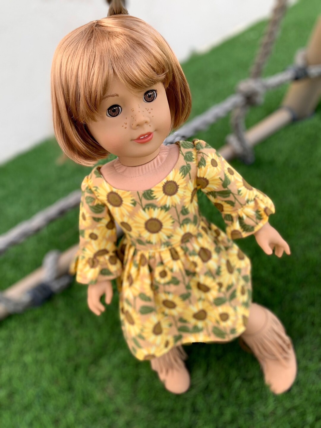 Custom Doll Wig for 18 American Girl Dolls Vegan Mohair Fits 1112 Head