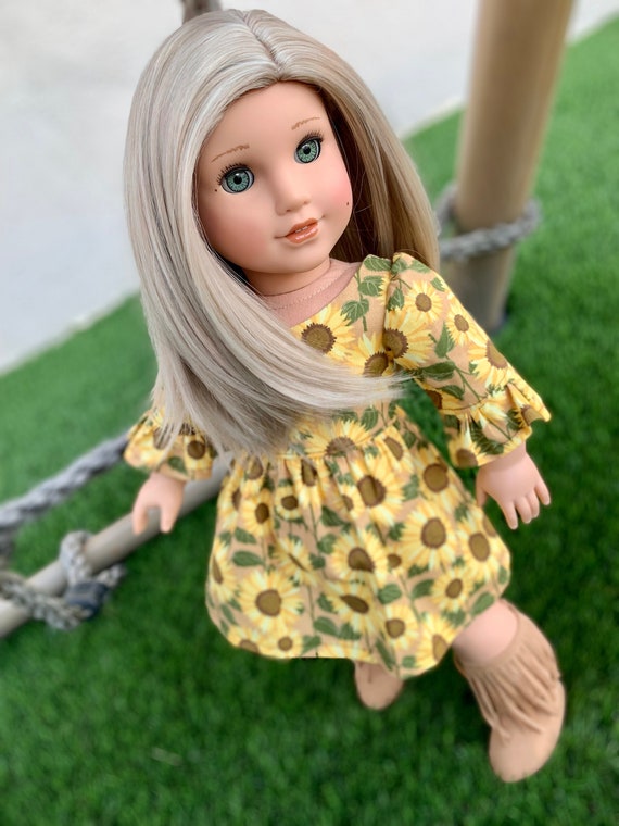 Custom Doll Wig for 18 American Girl Dolls Tangle Resistant Fits