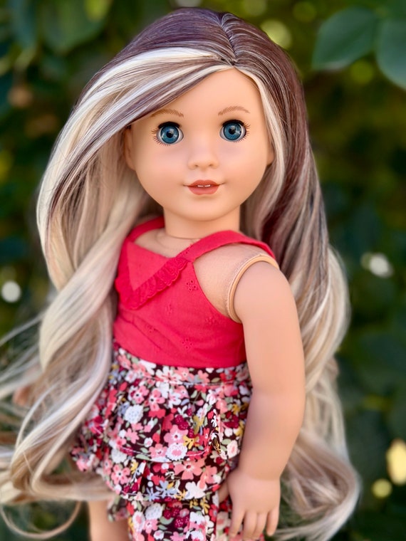Custom Doll Wig for 18 American Girl Dolls Heat Safe Tangle Resistant Fits  10-11 Head Size of 18 Dolls OG Blythe BJD Gotz -  Sweden