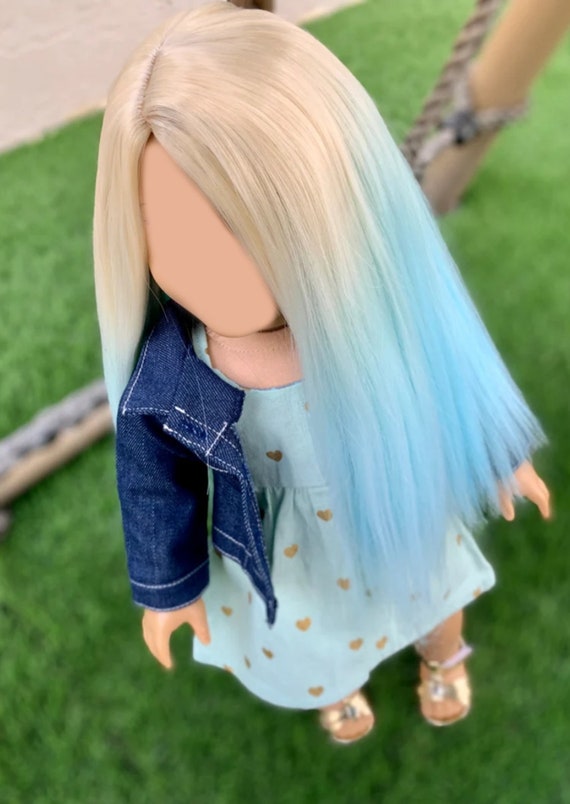 Zazou Custom DYED OMBRE Doll Wig for 18