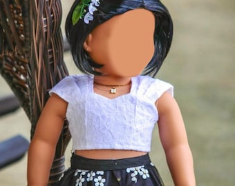 PREORDER Zazou Dolls Custom 18 Inch doll "Vegan Mohair" Wig | 10-11 Head Size "Stretch Cap" | Made to Fit 18’’ American Doll OG Meadowdolls