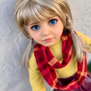 Zazou Dolls Custom 18 Inch doll &quot;Vegan Mohair&quot; Wig | 10-11 Head Size &quot;Stretch Cap&quot; | Made to Fit 18’’ American Doll OG Meadowdolls