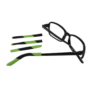 Soft Temple Tips for Glasses Arms Temple End Covers TWO-PACK, Add Colors and Designs to Eyeglasses and Sunglasses image 2