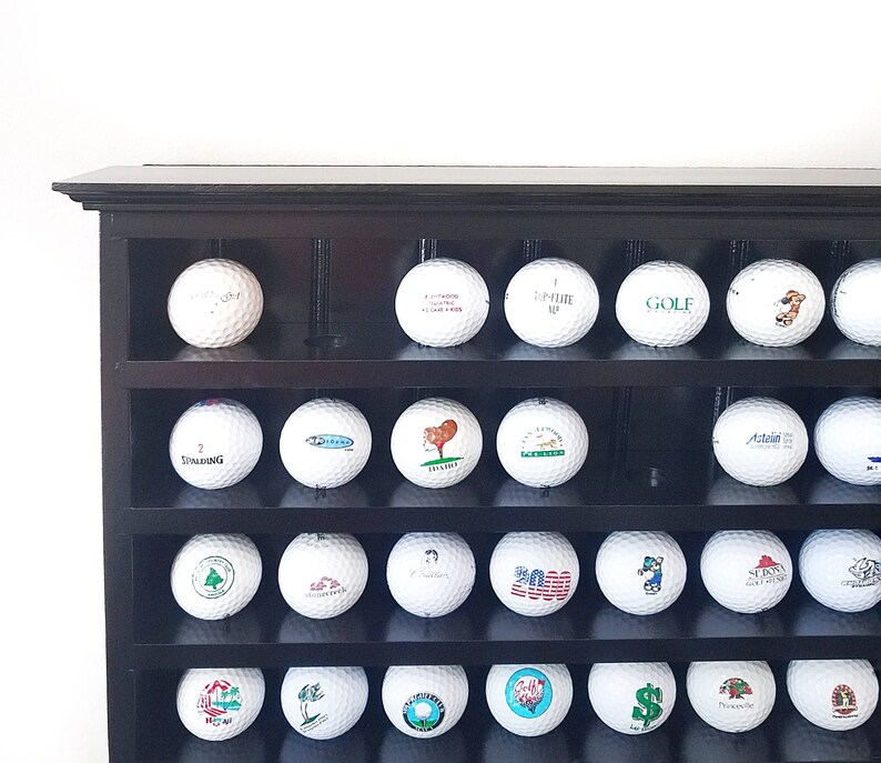 Golf Ball Collection Display Shelf 56 Holes Etsy