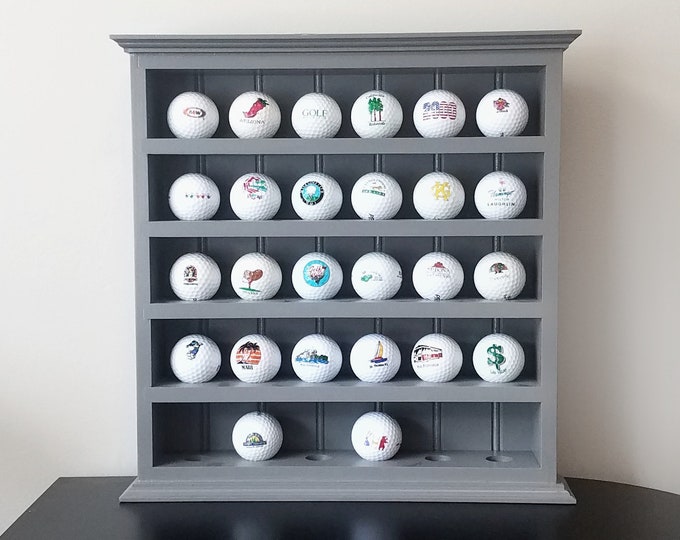 Small Golf Ball Collection Display Case, (30 holes)