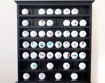 Golf Ball Collection Display Shelf