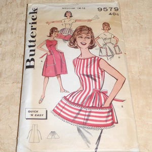 Vintage Aprons Pattern ~ Half~Full & Cobbler Designs ~ Sz Medium
