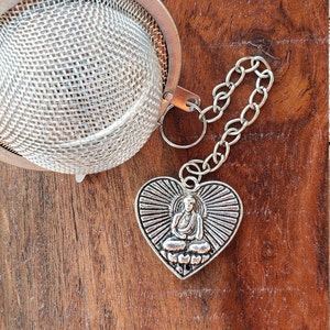 Heart Buddha Tea Infuser | Spiritual Loose Leaf Tea Infuser | Purity | Yoga | Strength