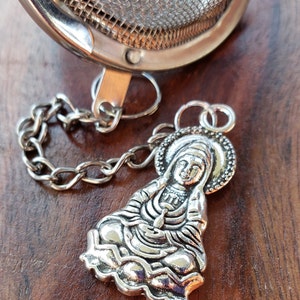 Kuan Yin Tea Infuser | Spiritual Loose Leaf Tea Infuser | Purity | Yoga | Strength | Buddha | Goddess | Compassion
