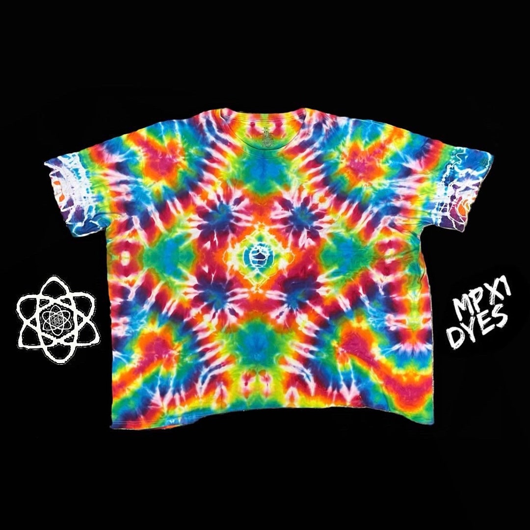 8XL Tie Dye Rainbow Pattern Etsy