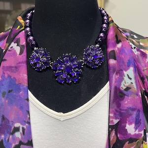 Shades of Purple Statement Necklace