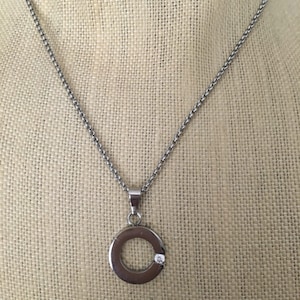 Circle CZ Pendant