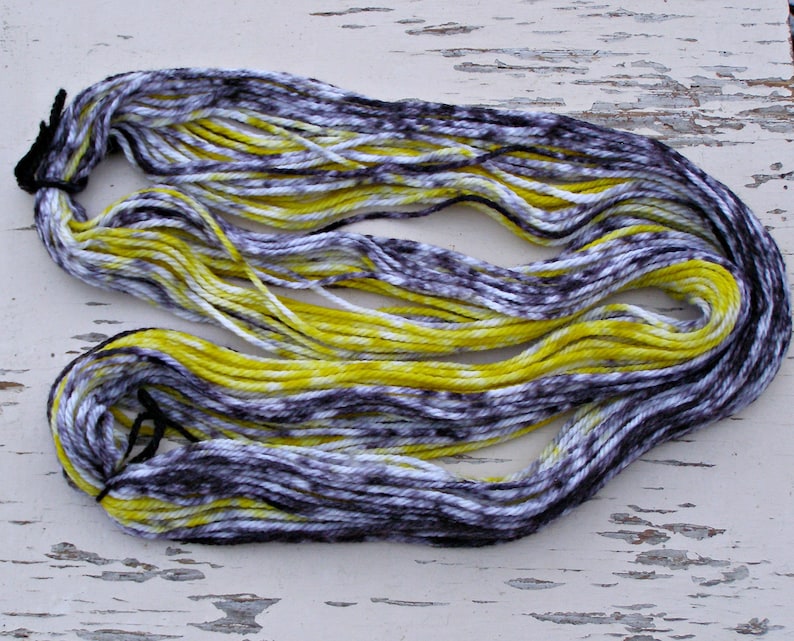 Aran worsted wool yarn Ombre color change Gradient 10 ply dyed yarn yellow white black colors Long colorways alpaca yarn