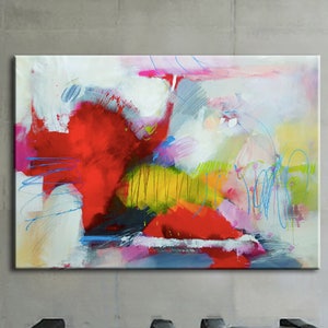 Modern art painting original, contemporary wall art prints, canvas original painting, large abstract painting, abstract art print colorful