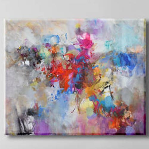 Large Abstract Acrylic Painting on Canvas Original Extra Etsy