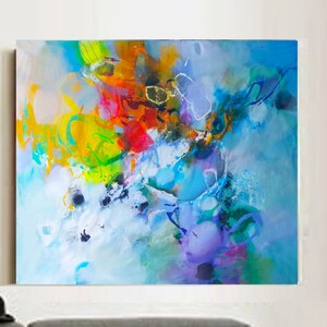 Modern art painting original, contemporary wall art prints, canvas original painting, large abstract painting, abstract art print colorful