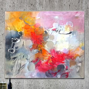 Colorful wall art abstract, painting on canvas original, abstract hand painted wall art, modern wall art for living room, art canvas acrylic