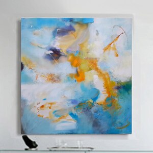 Giclee print canvas, living room art print, large original painting canvas, office art prints, colorful painting, home decor wall art modern
