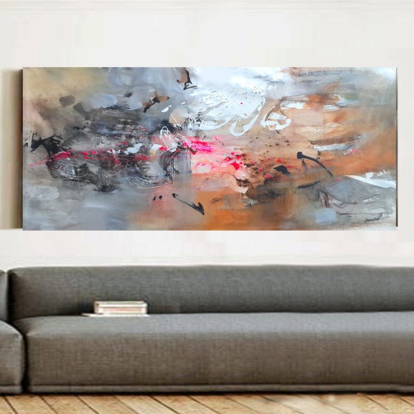 Giclee print canvas, living room art print, large original painting canvas, office art prints, colorful painting, home decor wall art modern