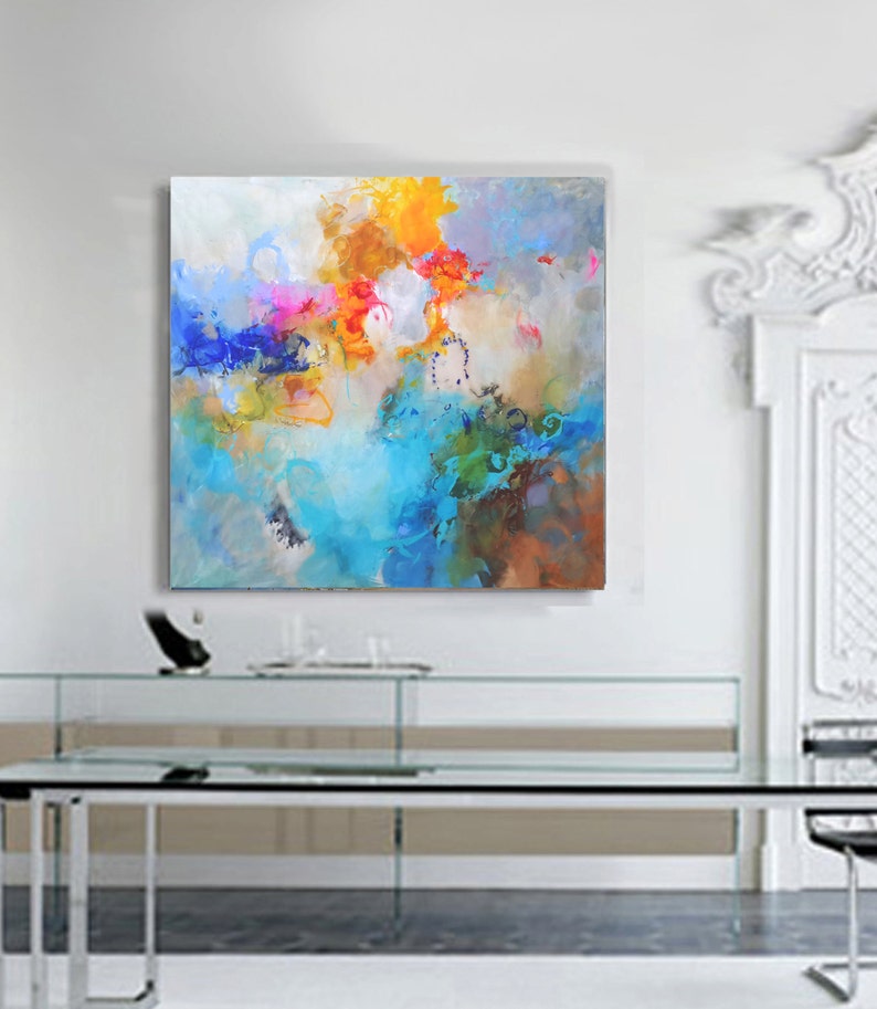 Original Painting on Canvas Large Wall Art Painting Abstract Etsy
