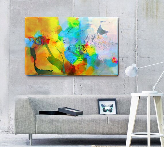 Abstract Art Canvas Painting Modern Wall Art for Living Room - Etsy