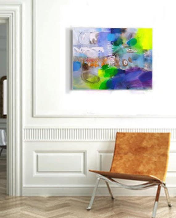 Abstract Canvas Wall Art Canvas Art Acrylic Painting | Etsy