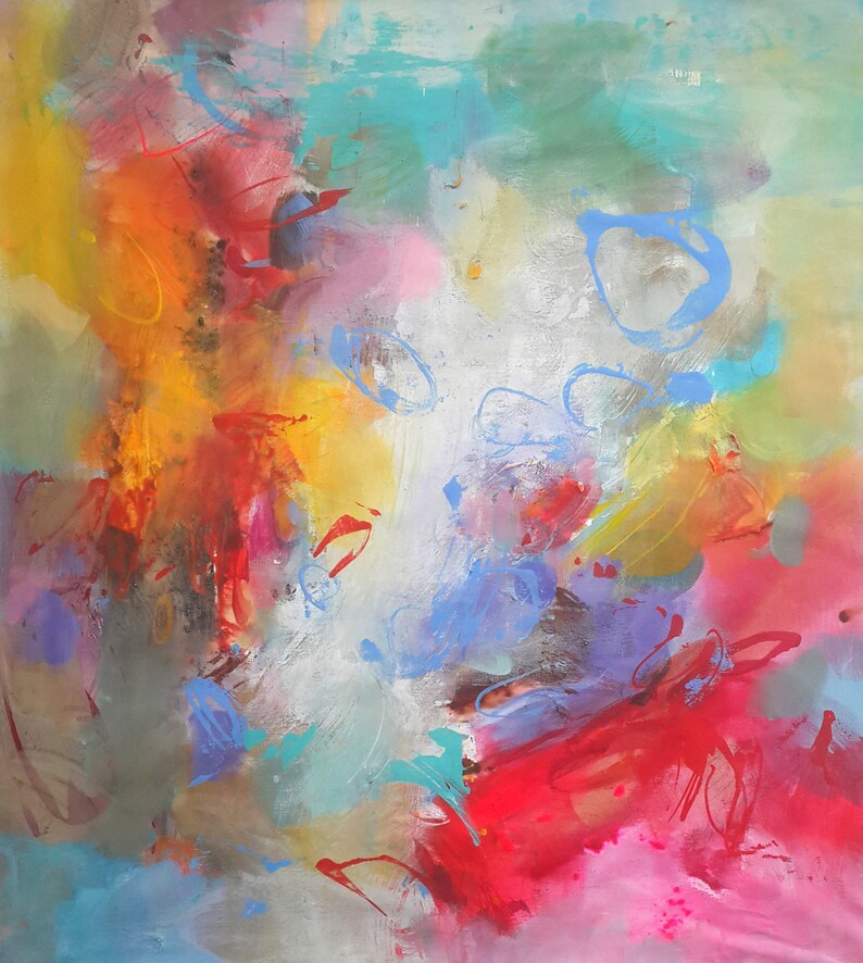 Fine art print abstract wall art living room large acrylic Etsy