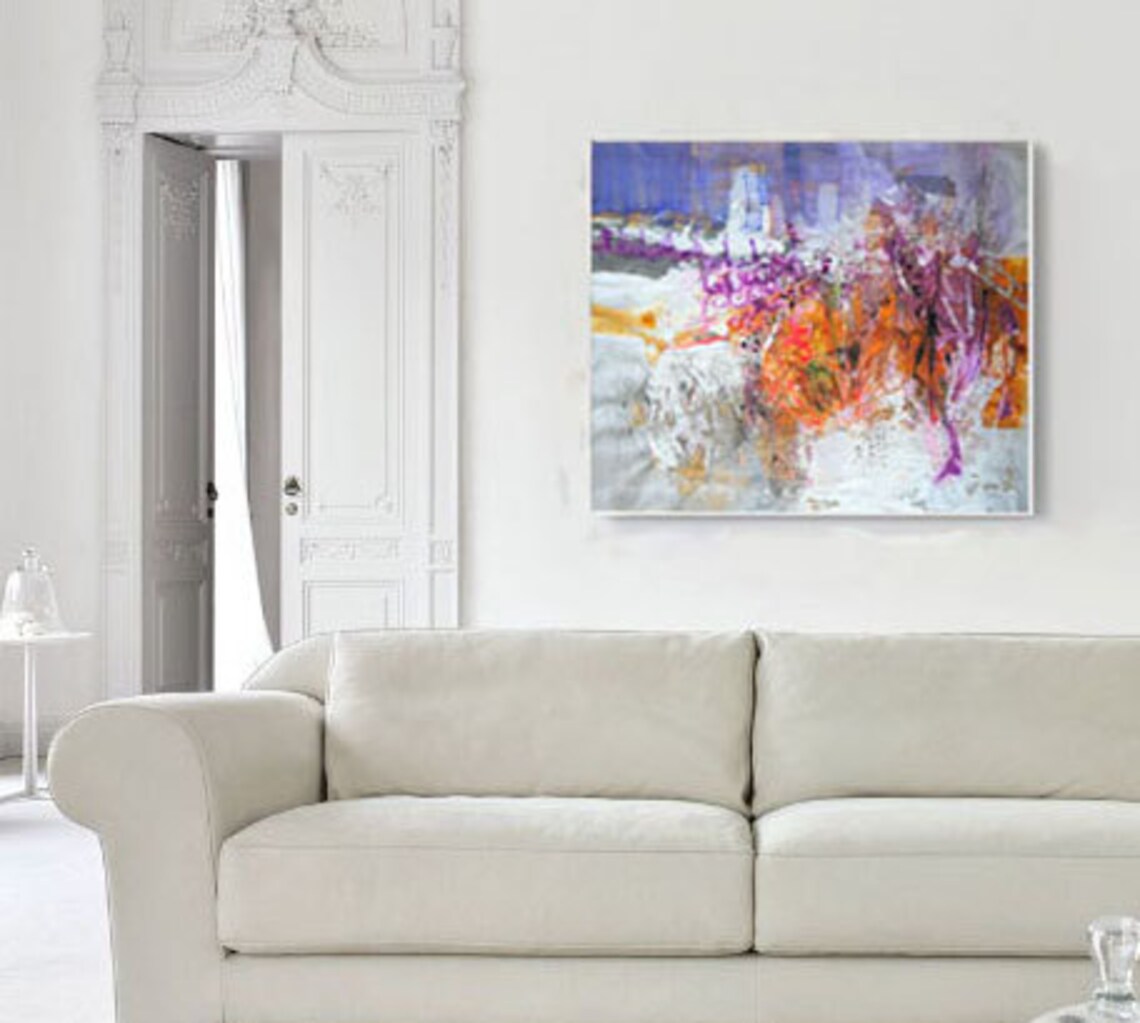 Abstract Painting on Canvas, Modern Art Abstract Painting, Original Art ...