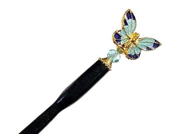 Butterfly Tidal Hair Stick “Mariposa”. Handmade in Virginia. Perfect 90’s/2000’s style. Free US Shipping.