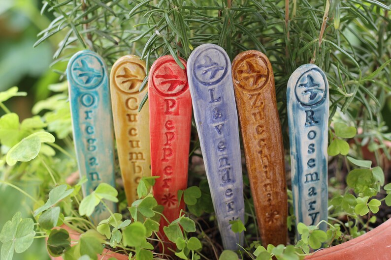 Custom Garden Stakes Garden Stakes décor Garden marker Herb Etsy