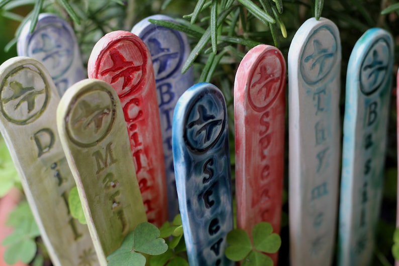 Custom Garden Stakes Garden Stakes décor Garden marker Herb Etsy