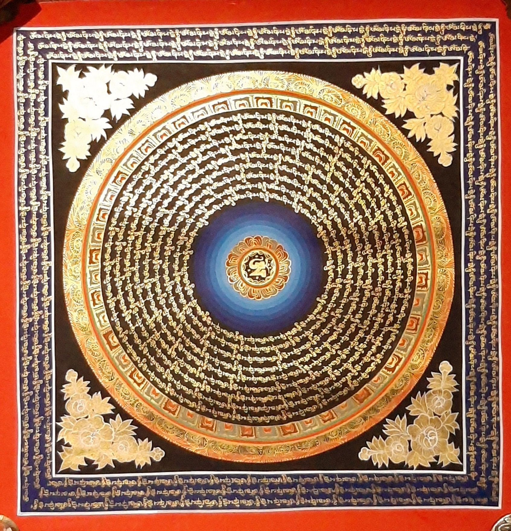 Buy Mandala dot painting Handmade Painting by SAMRITI VERMA. Code