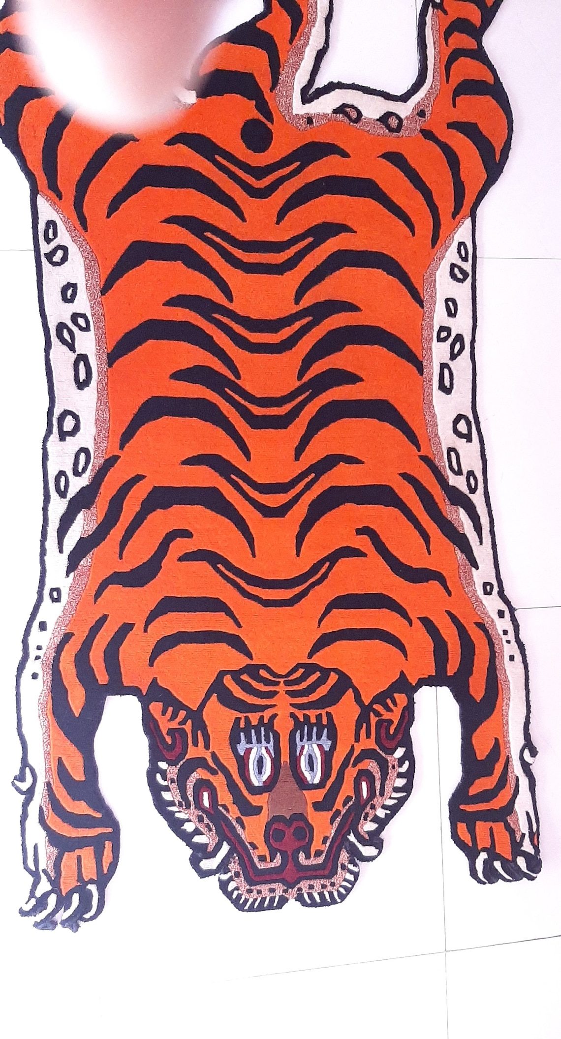 Tibetan Rug Tiger Design Handmade Carpet Floor Decor for New | Etsy