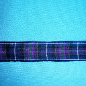 Pride of Scotland tartan bruiloft bruidskousenband. Wit of ivoorkleurig kant. Standaard en plus size. afbeelding 3