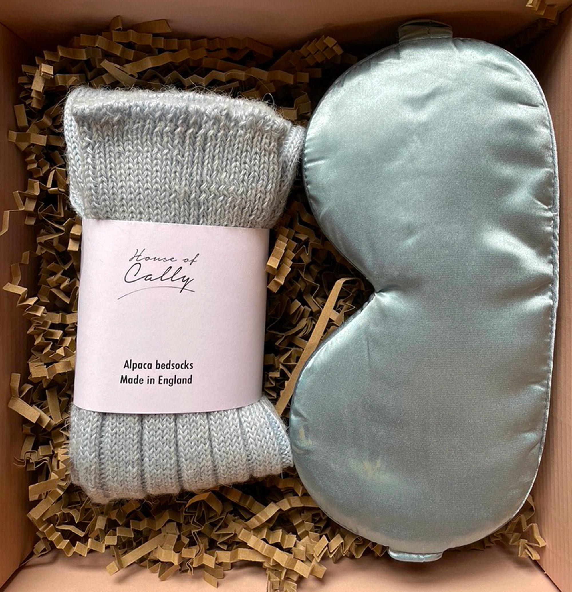 Luxury Gift Set Alpaca Wool Bed Socks & Silk Eye Mask Warm Etsy UK