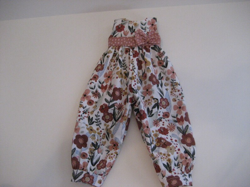 14.5 Inch Doll Clothes Rust Floral Romper Outfit Made to Fit Dolls Such