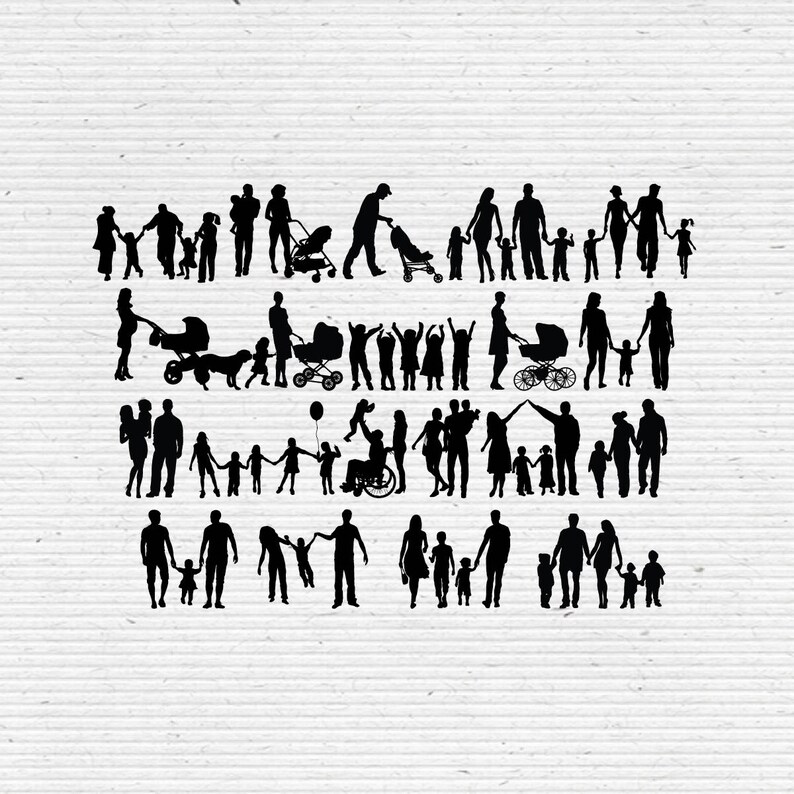 Free Free 310 Family Silhouette Svg SVG PNG EPS DXF File