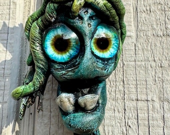 Driftwood Tree Spirit Sculpture Aelwyn Handpainted Woodland Guardian Wall Art OOAK Forest Decor