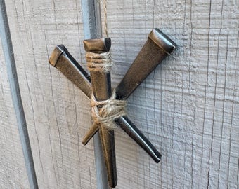 Handbound Iron Star Talisman - Pagan Home Protection Charm