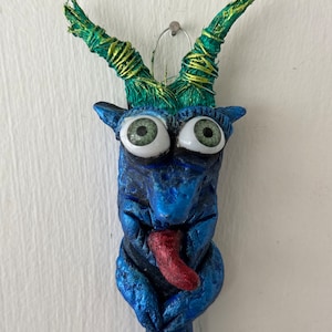 Unique Krampus Ornament Holiday Tree Decoration Handmade for Dark Christmas Decor
