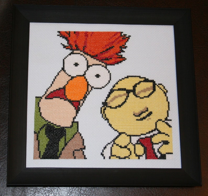 Muppets Beaker and Bunsen Cross Stitch Pattern PDF Etsy