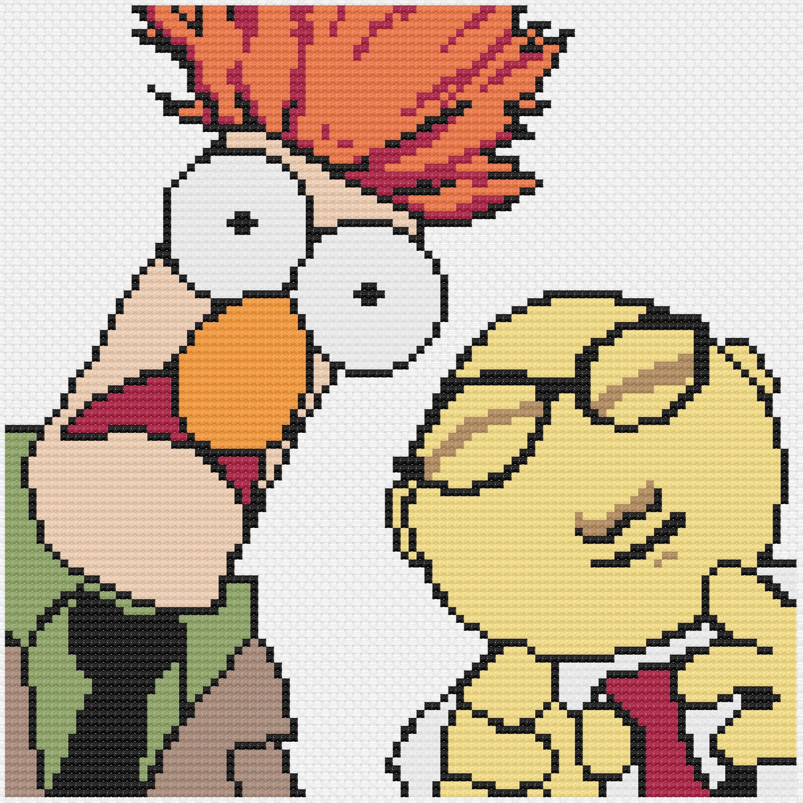 Muppets Beaker and Bunsen Cross Stitch Pattern PDF Etsy