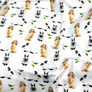 Bunnies & Friends Fabric Print Fat Quarter image 2